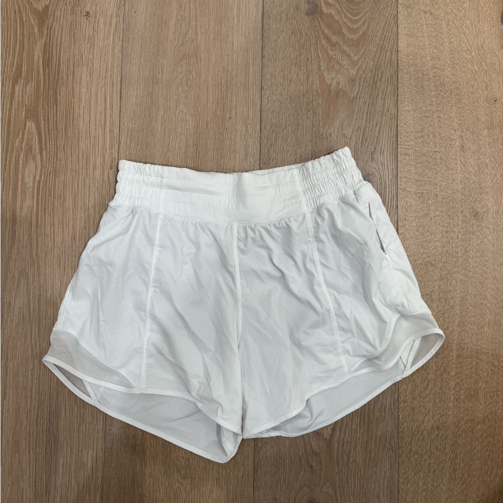 Women's White Lululemon Shorts